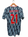 Ajax 2020/21 uitshirt maat L met Martínez #21, achterkant