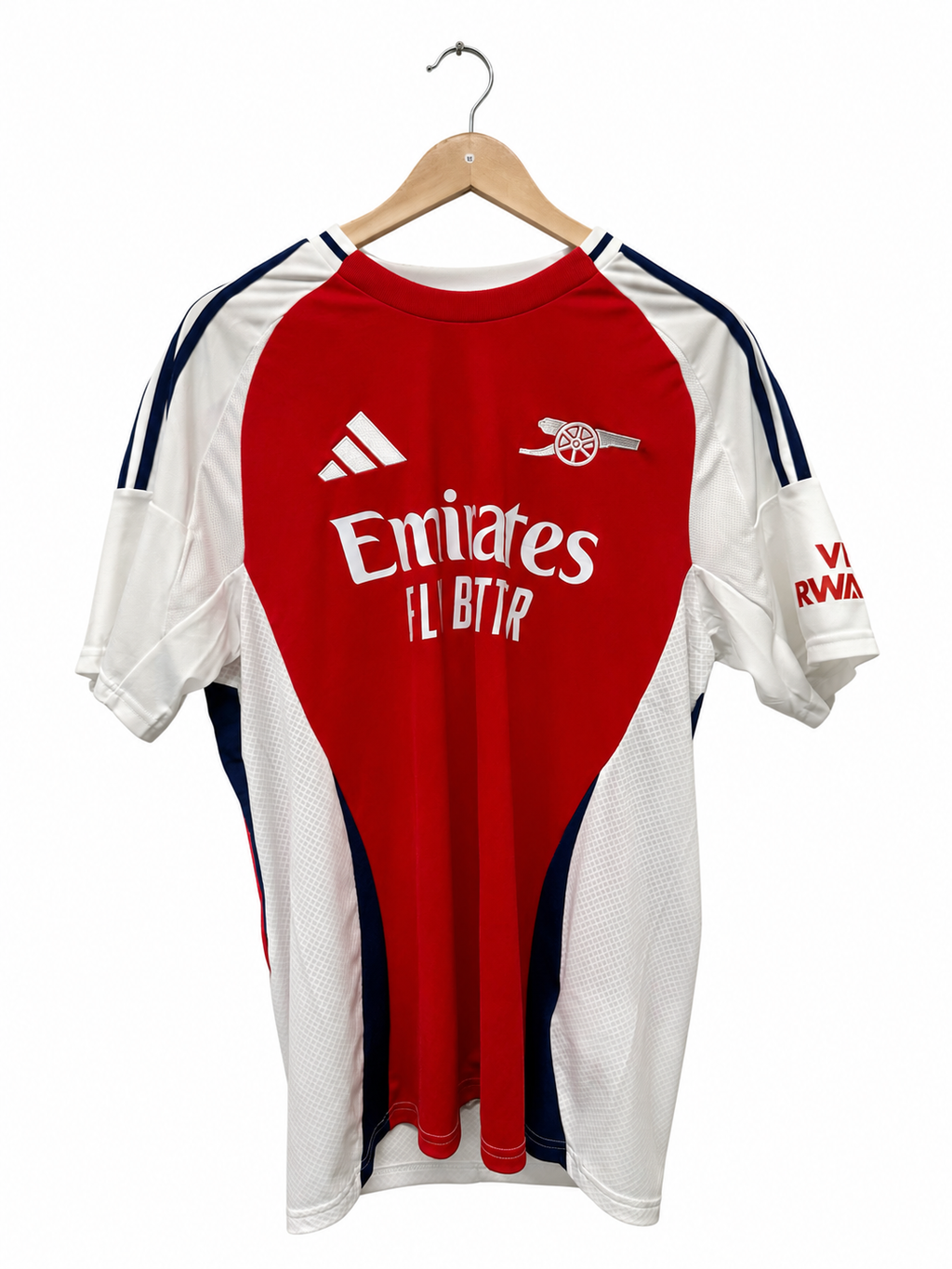 Arsenal 2024/25 thuisshirt maat L met Saka #7, voorkant